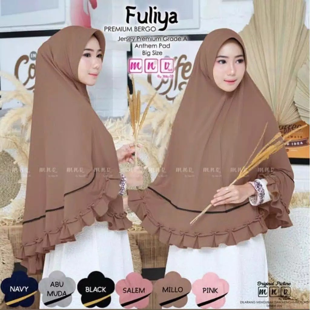 HIJAB INSTANT FULIYA / LIS BB ORI AZ-ZAHRA ARJUNA HIJAB