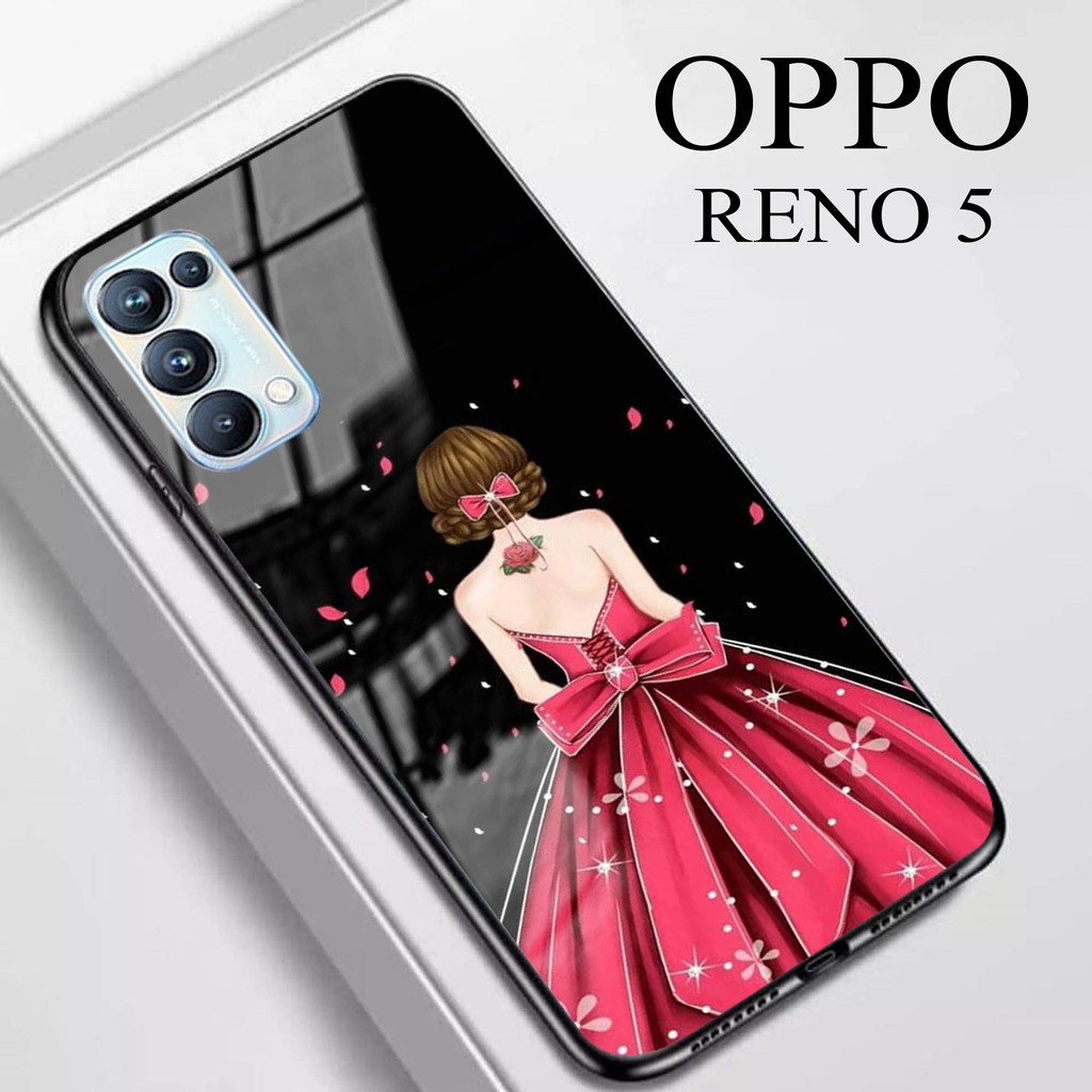 [S07] SOFTCASE KACA OPPO RENO 5 (SoftCase Glass Kaca)  OPPO RENO 5 (Casing Hanphone)