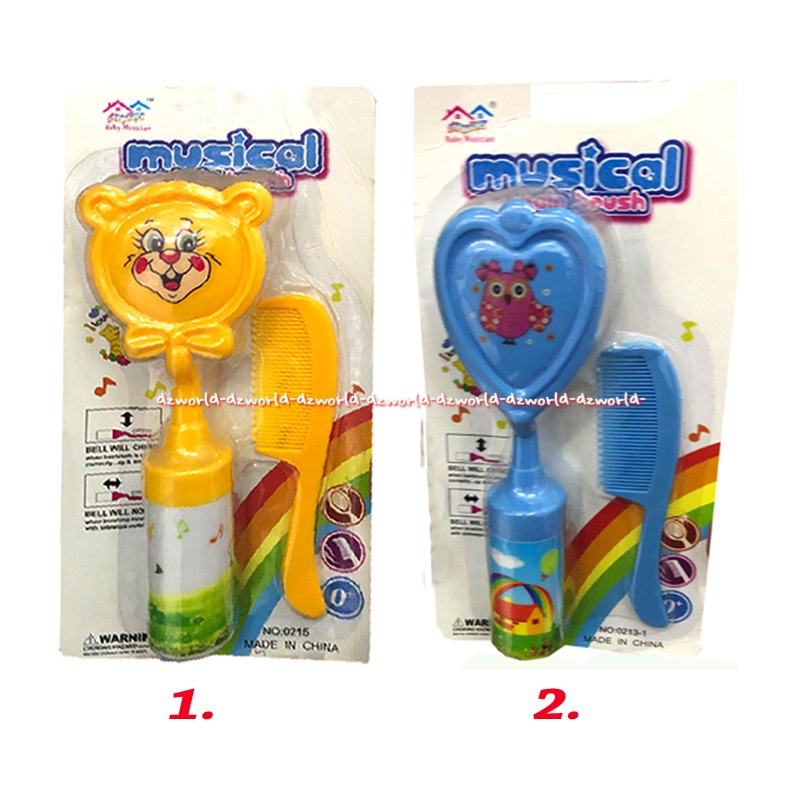 Baby Musican Musical Hair Brush for Sisir Bayi Dengan Suara Musik Sisir Lembut Comb