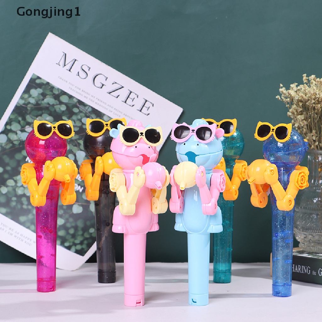 Gongjing1 Mainan Robot Dekompresi Holder Permen Lollipop Kreatif Untuk Anak Hadiah