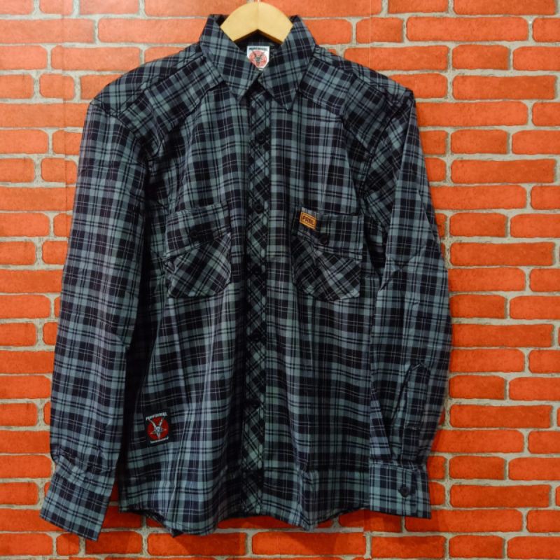KEMEJA PANJANG KOTAK PRAPATAN REBEL ORIGINAL