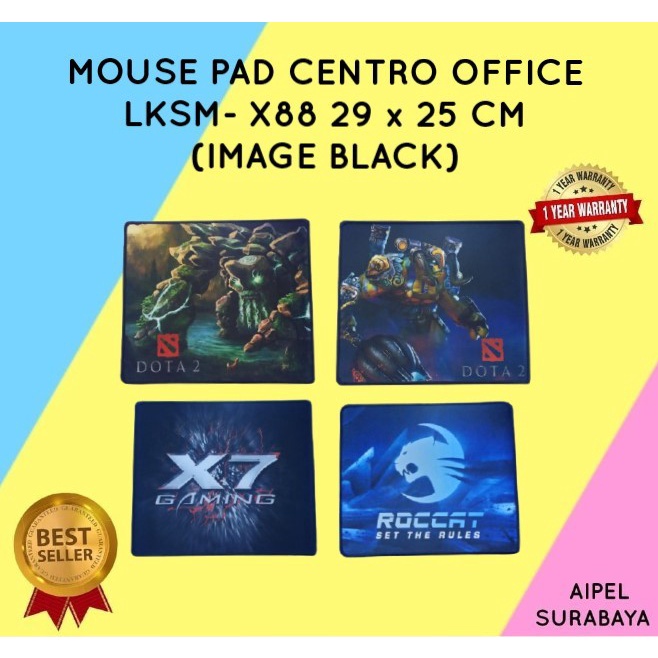 XS | MOUSE PAD CENTROO OFFICE X SERIES 29 X 25 CM (IMAGE BLACK)