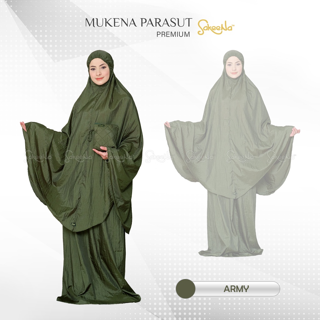 mukena parasut sakeena premium traveling jumbo dewasa