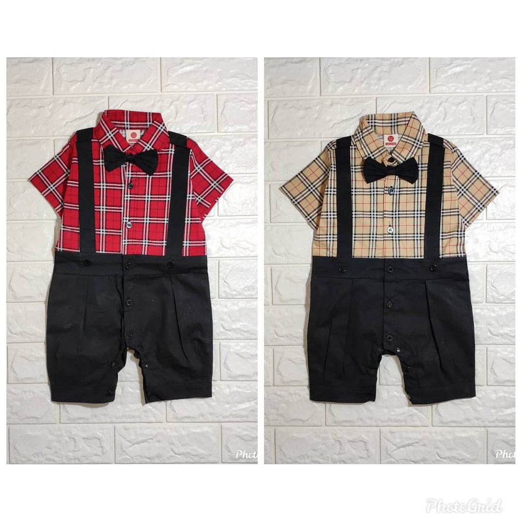 Baju Kondangan Anak Bayi Romper Tuxedo Bayi Baju Bayi Laki Victor
