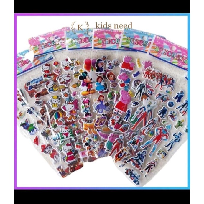 

20PCS STICKER TIMBUL BENING MIX MURAH