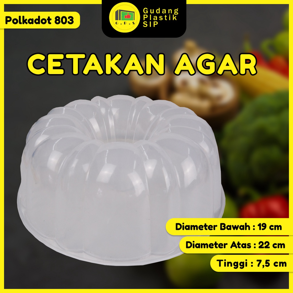 Cetakan Loyang Puding Agar / Polkadot Sedang 803