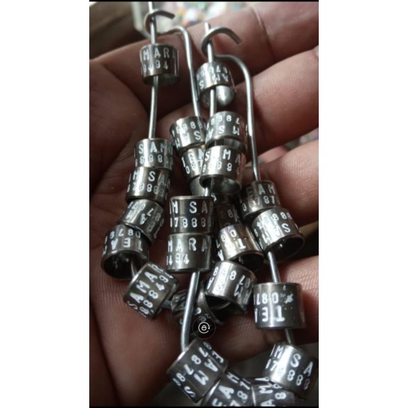 RING MERPATI BAJA KETOK (25 PCS)