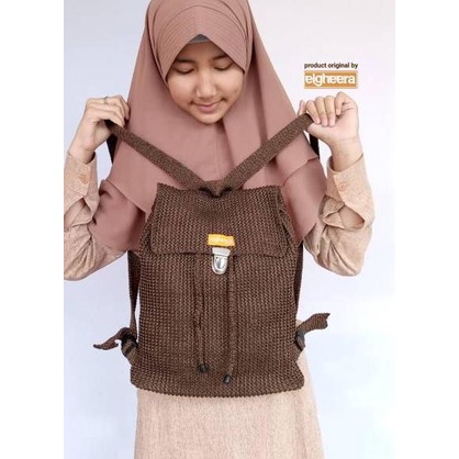 [KODE PRODUK CTDUP5383] (COD) Tas Ransel Rajut / Tas Gendong / Tas sekolah