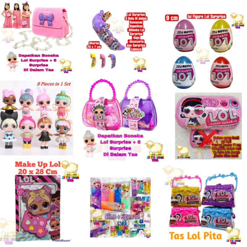 Mainan Boneka Lol Mainan Anak Cewek Mainan Aneka Lol Mainan Boneka Lol Surprise Tas Handbag Cute Gli