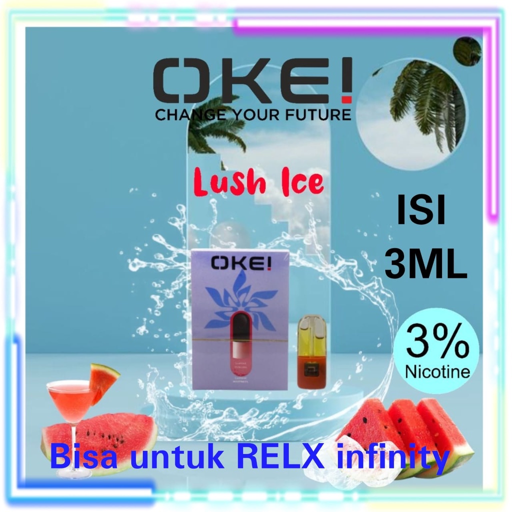 RELX INFINITY PODS &amp; ESSENTIAL POD ISI 3ML OKE RELXCOMPITABLE