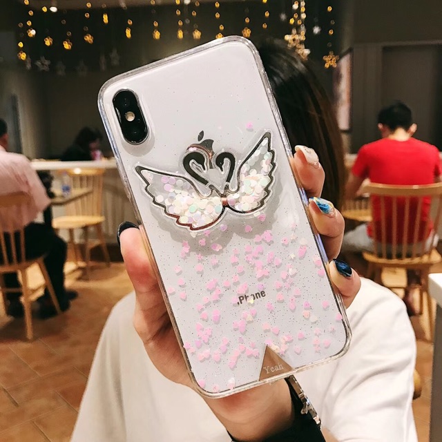 Flamingo Glitter Case iPhone Oppo Vivo Xiaomi Samsung Huawei P30 S10 A40 A30 A50 A70 F11 pro V15 M10