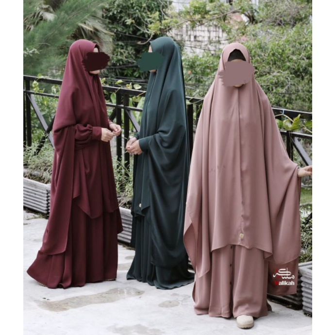 OBLIGATION KHIMAR BY MALIKAH | Khimar Obligation Malikah Bahan Fursan Silk