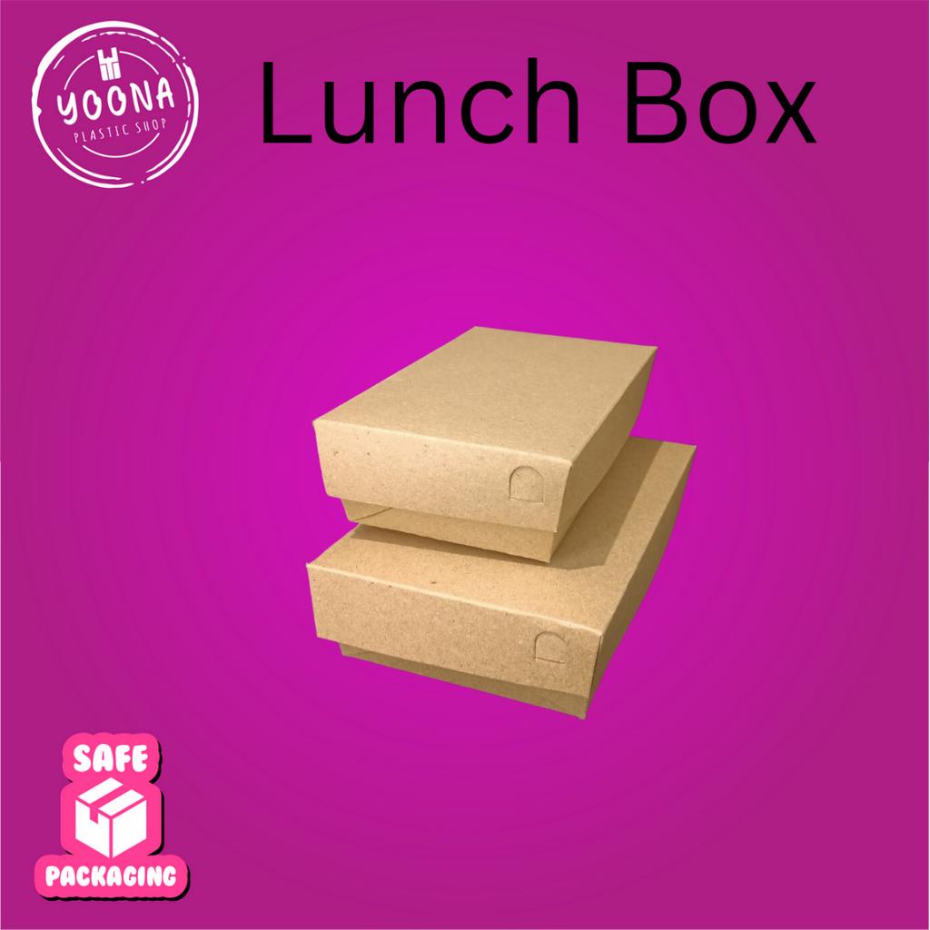 Lunch Box | Paper Lunch Box | Lunch Box M | Lunch Box L | Paper Kraft Lunch Box | Lunch Box 25 pcs