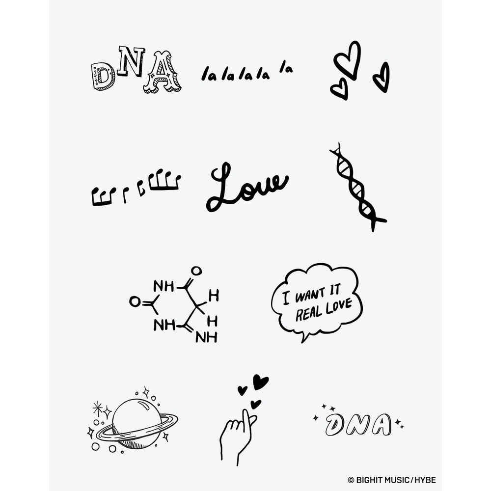 TATEMPO tato temporer - BTS DNA Set