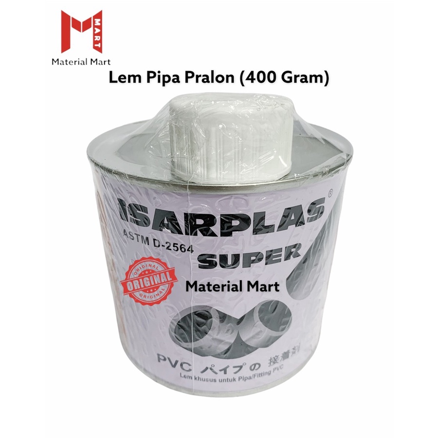 Isarplas 400gr ORI | Lem Pralon PVC Isarplas 400 Gram | Lem Pipa 400gram | Material Mart