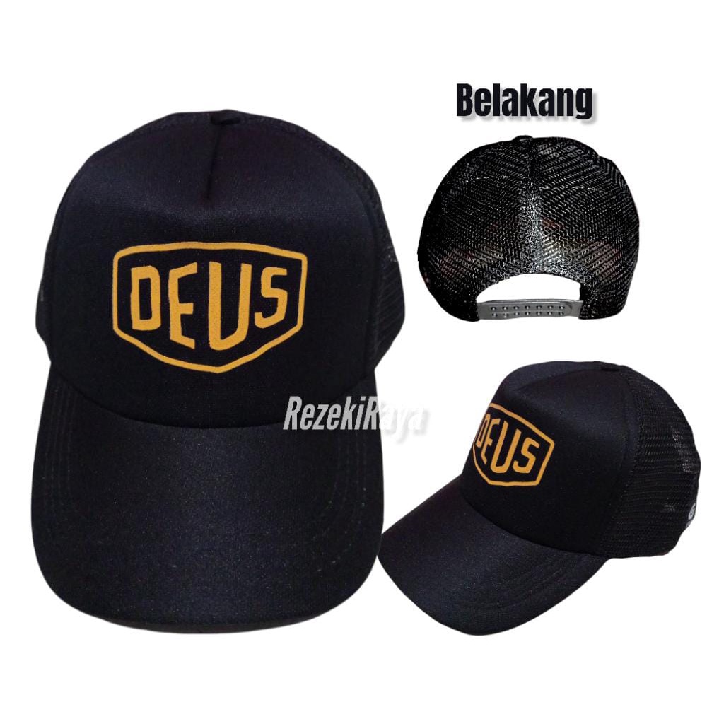 TERMURAH Topi Trucker Jala Sablon //Topi Jaring Pria