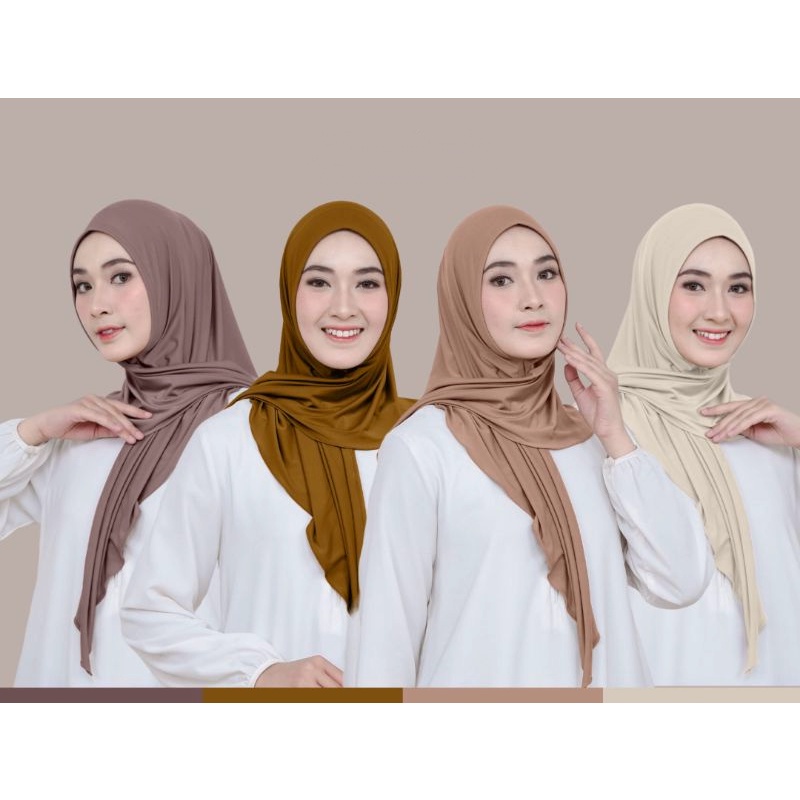 Jilbab Segitiga Instant DEWASA Jersey Termurah COD