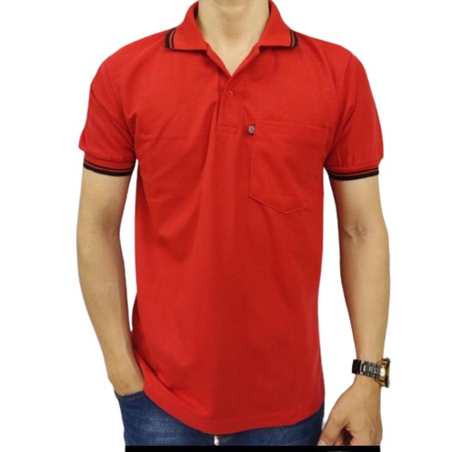 Noveli wear - Kaos pria polo shirt saku dewasa lengan pendek | kaos kerah pria size L XL XXL