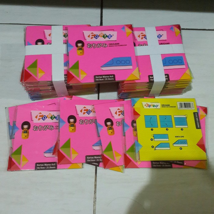 

Senikertas- Kertas Lipat ( Origami ) Forte 10 X 10 Cm - 25 Lbr -Kertas-Seni.