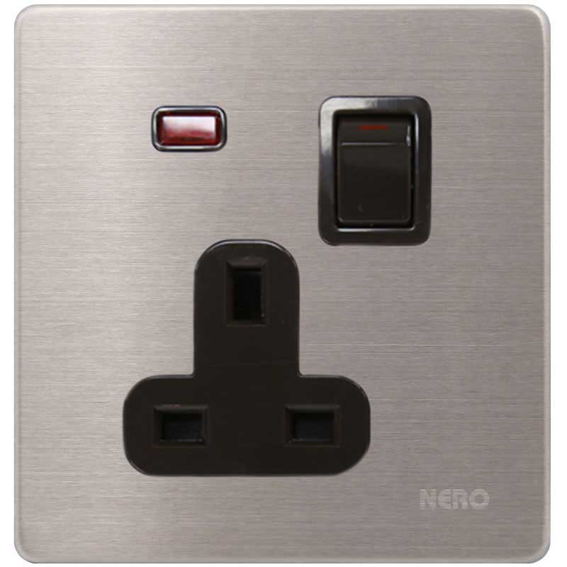 NERO Stainless V81311VD-Stop Kontak AC