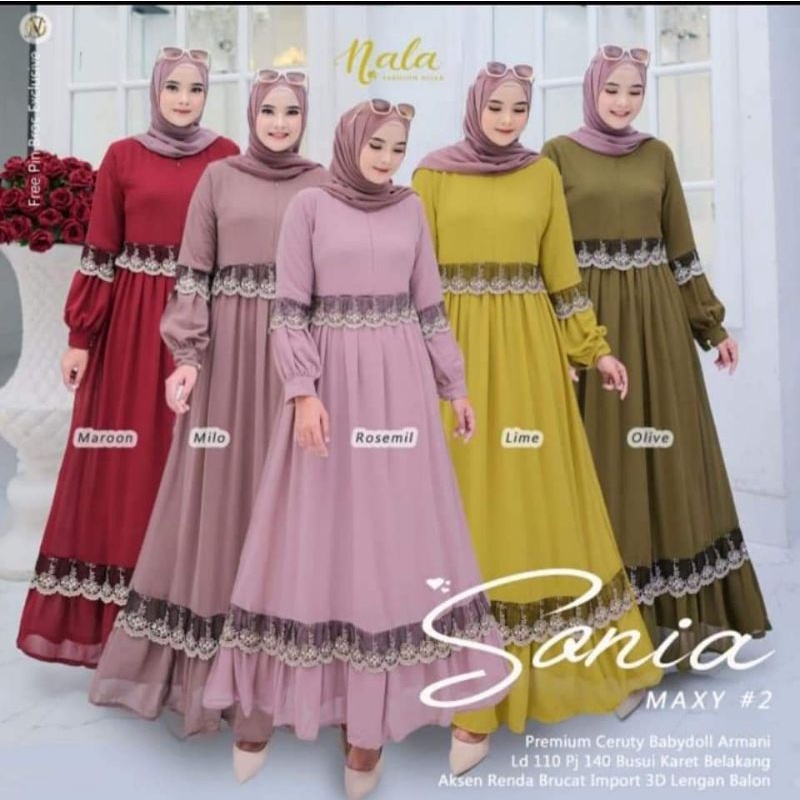 Gamis Ceruty Sania Maxy #2