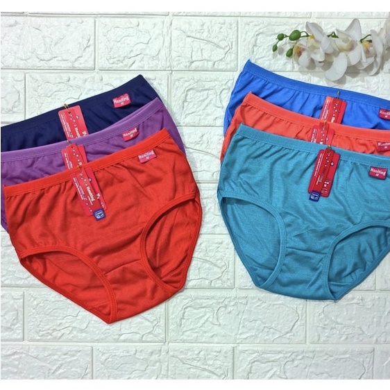 CD Celana Dalam Wanita Dewasa motif Polos | isi 3 PCS | Size M-L-XL-XXL-3XL | Honiting