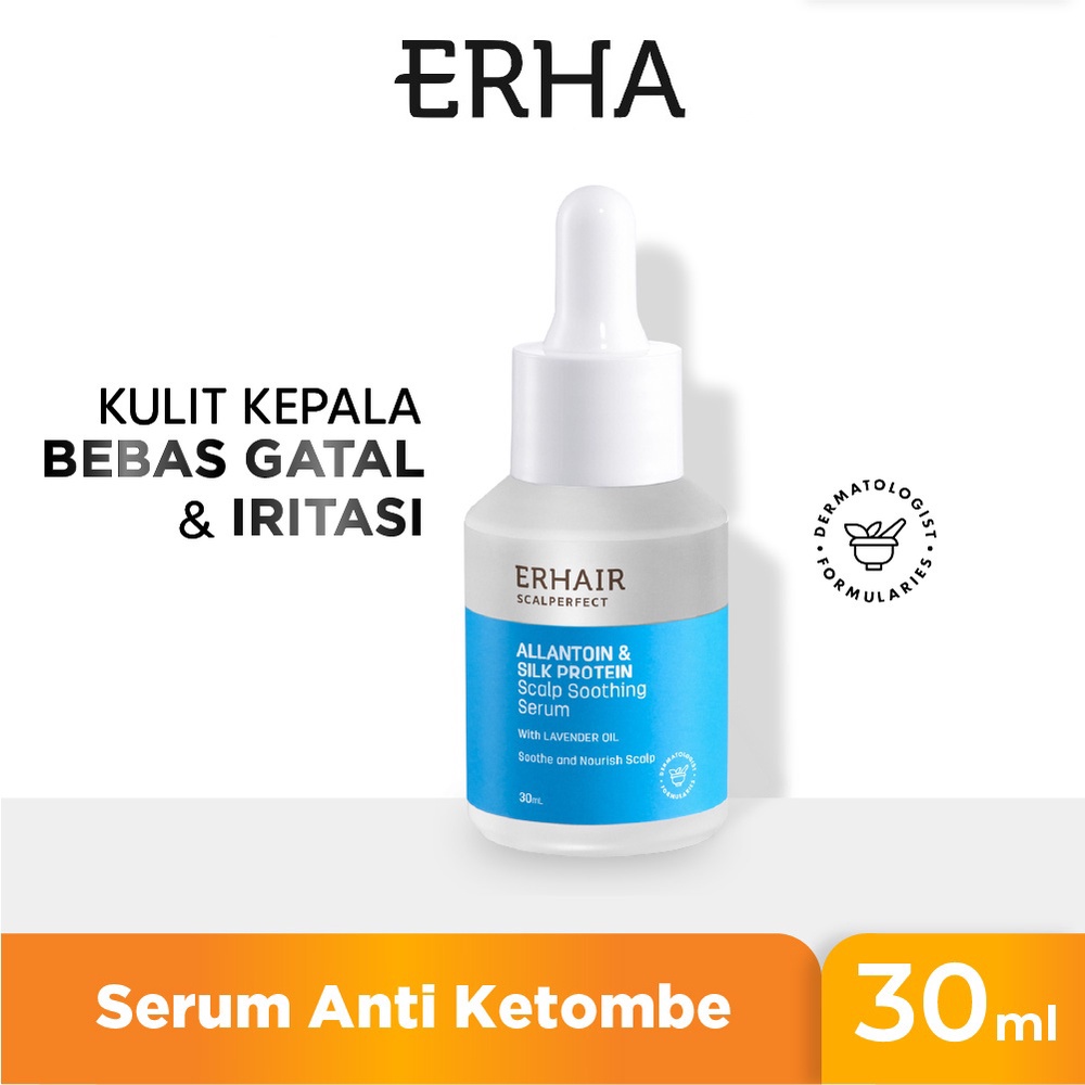 ERHAIR Scalperfect Allantoin &amp; Silk Protein Scalp Soothing Serum 30ml - Perawatan Kulit Kepala