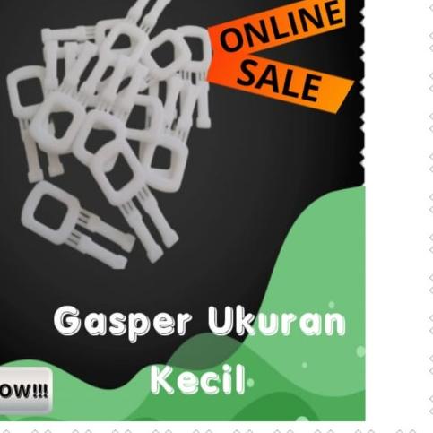 

➯ Segel / Gasper / Locker Strapping Band Ukuran Kecil harga per kg - Putih ✿