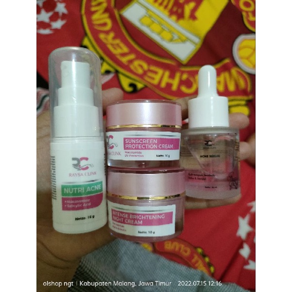 PL skincare Raisa clink acne sensitif.. udah tak pakek 3x