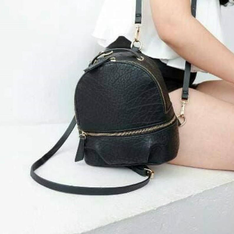 ♞ Zara Ransel Tas Zara Backpack Croco 100% IMPORT Warna Hitam Tas Impor ✼