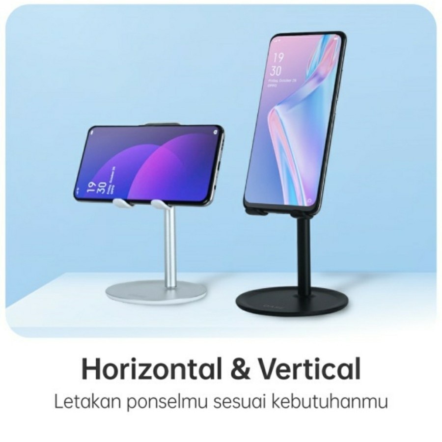 Folding Desktop Support Stand Phone Holder Standing HP Liftable Foldable Standing Meja Meeting Zoom