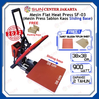Jual Mesin Press Sablon Kaos 38x38 Digital Premium SF-01 / SF-03 Kaos
