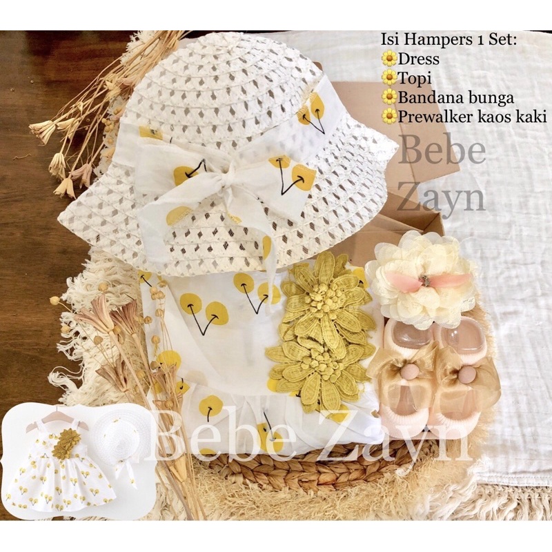 {BEBE ZAYN} Hampers baby/ hampers bayi/ baby gift/ kado bayi/ baby newborn/ Baby Girl/ Baby Girl Summer Set-Summer Rosey Mustard