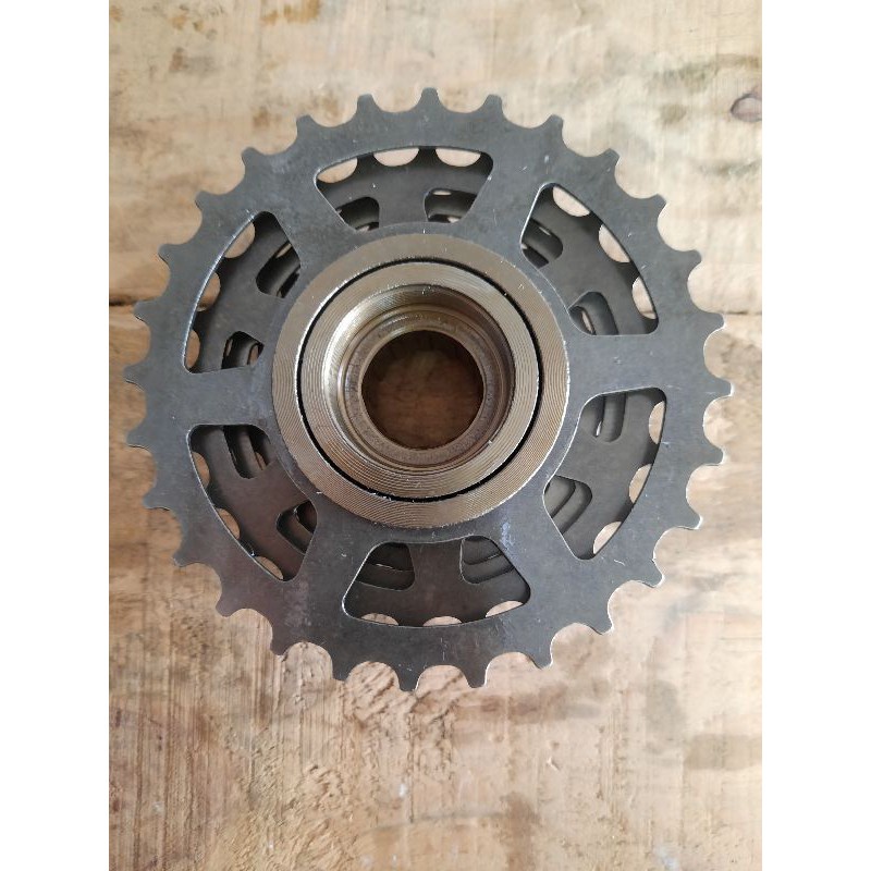 (Gratis Ongkir &amp; COD) Freewheel Sprocket Ulir 6 Speed Diamond