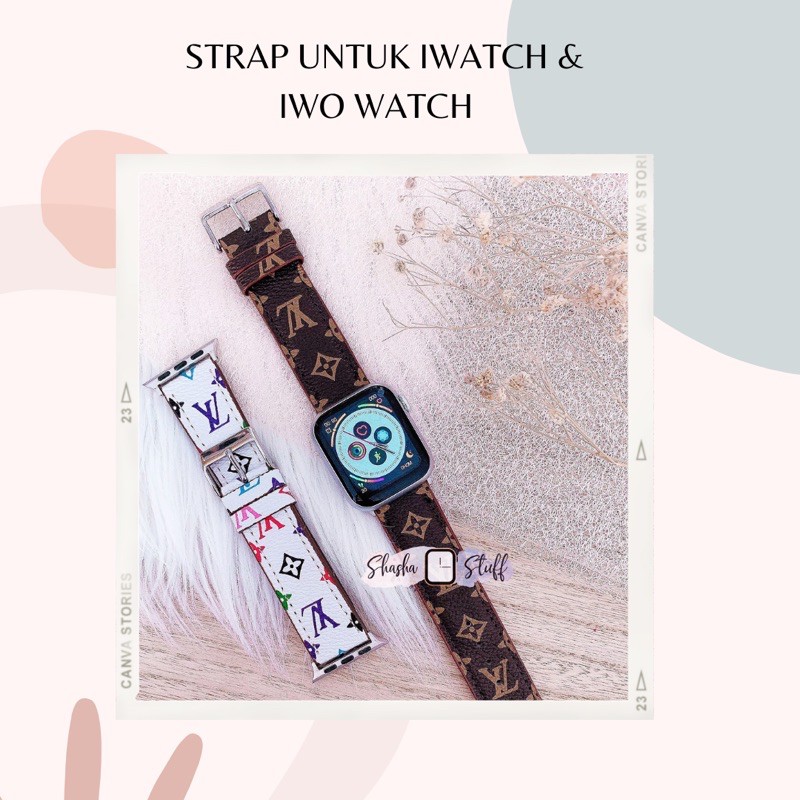 STRAP KULIT / LEATHER FOR IWATCH &amp; ANDROID