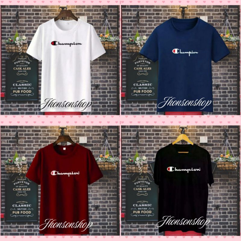 kaos oblong distro T-Shiet catton combat.{ champion.T }  ready L. XL. XXL. 3XL