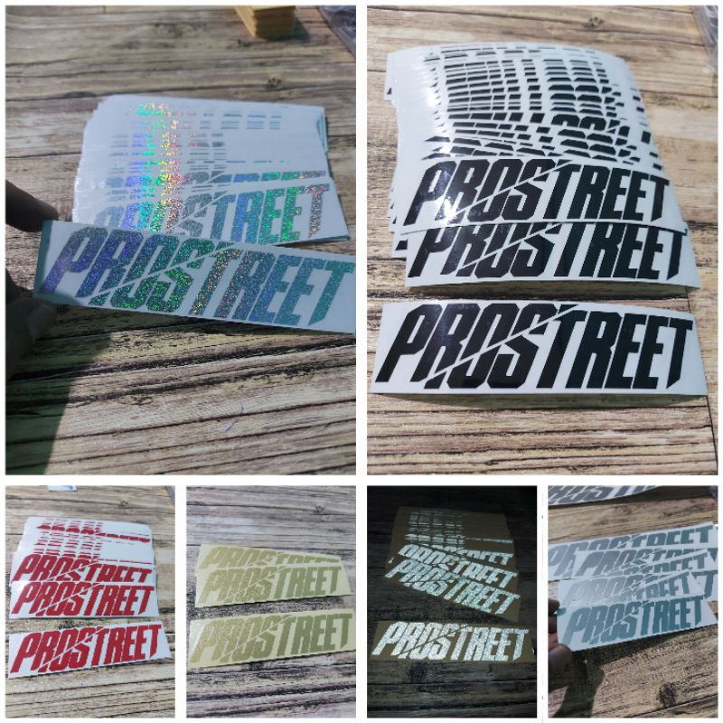 Stiker Motor Prostreet Cutting 1 Warna Timbul Variasi Sepeda Motor Matic Beat Scoopy TERBARU 2022