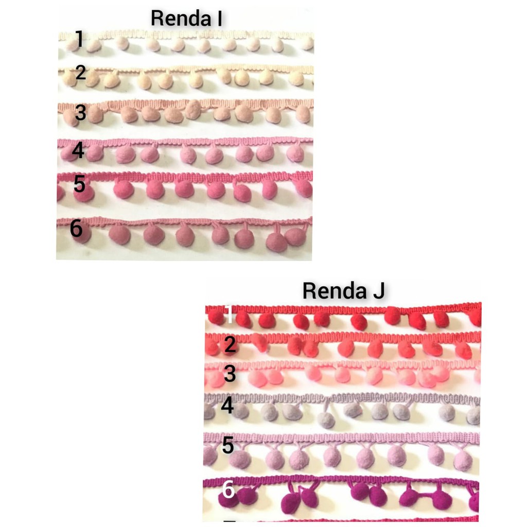 1 METER - RENDA POM POM | RENDA BAKSO