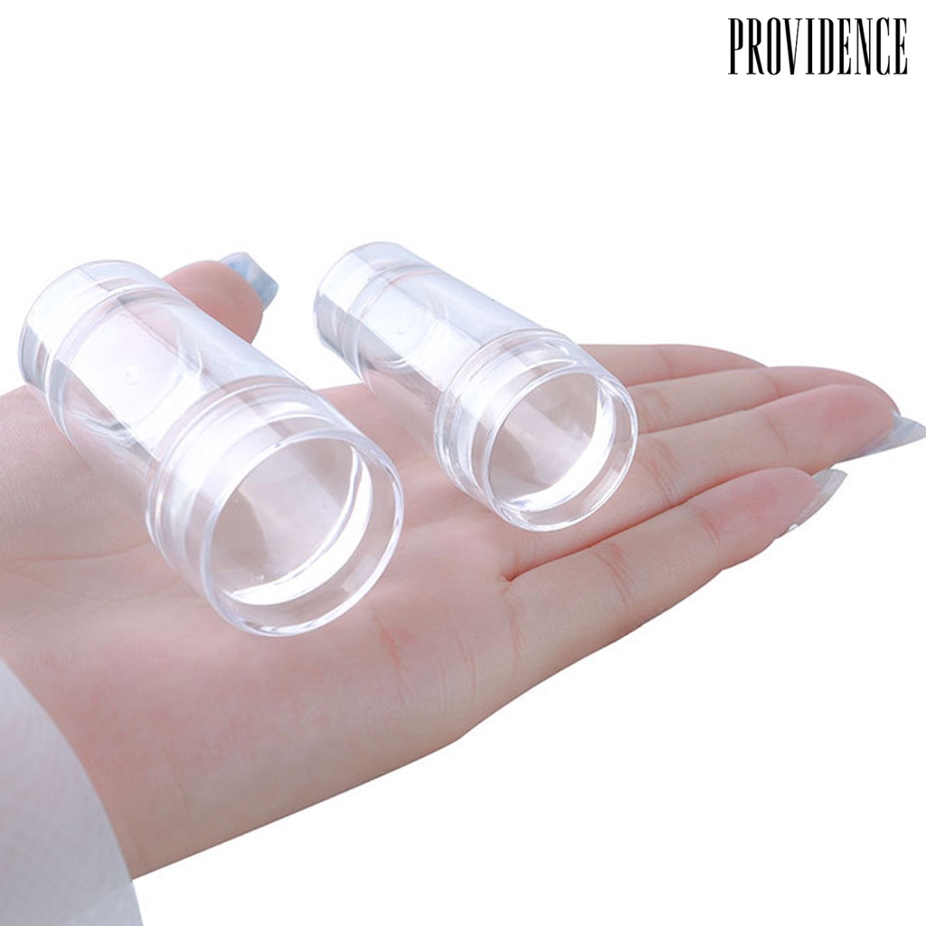 Providence Double Head Nail Stamper Non-Deformed Transparent Nails Scraper Gel Polish Stamp Makeup Tool for Manicure