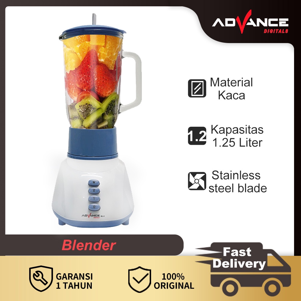 Advance Blender 1.25L Food Chopper 3in1 Mixer Multifungsi BL5 Garansi 1 Tahun