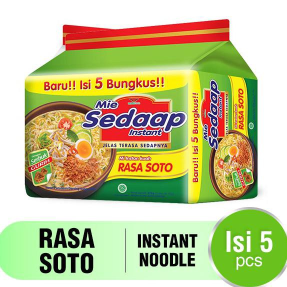 

Ready Stok Mie Sedaap Soto 75Gr Isi 5