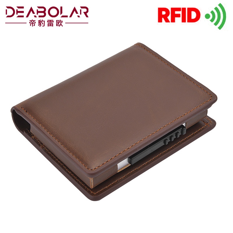 DEABOLAR IMPOR K3207 DOMPET KARTU LONTAR TEBAL RFID ADA SLOT UANG