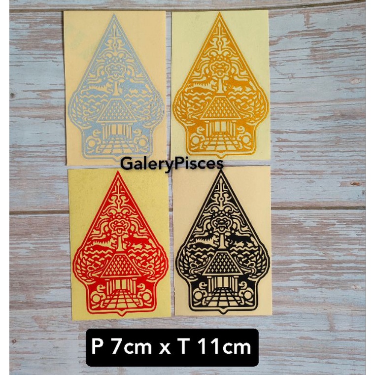 stiker cutting motor stiker wayang gunungan