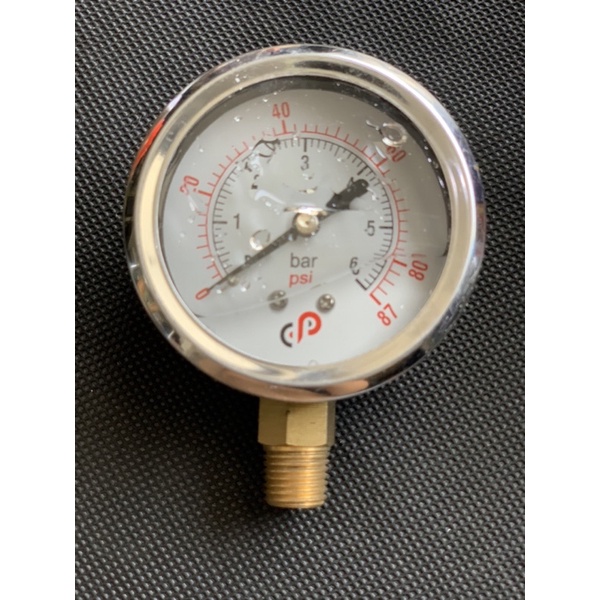 MANOMETER COMPRESSOR 4 INCI 6, 10 BAR METERAN KOMPRESOR 10CM PRESSURE GAUGE 100MM CP