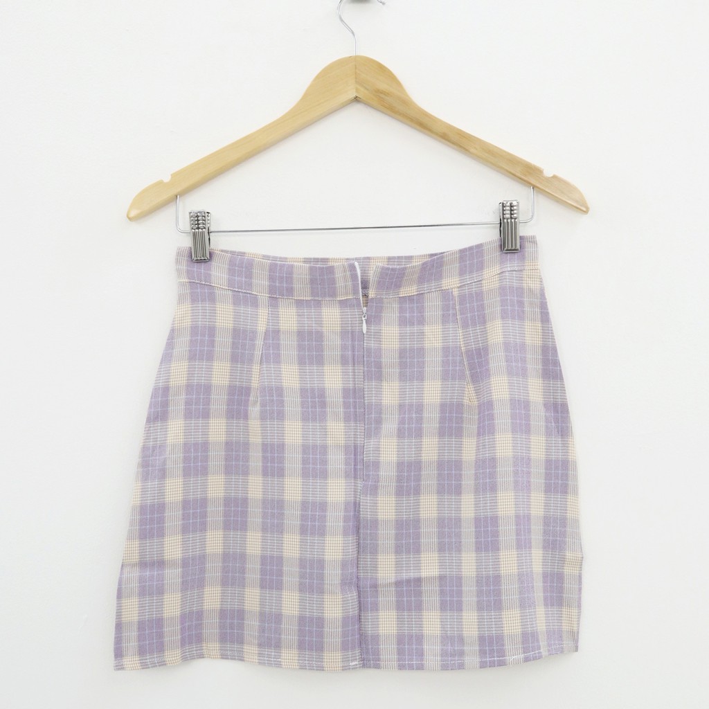 Sunee plaid rok skirt -Thejanclothes