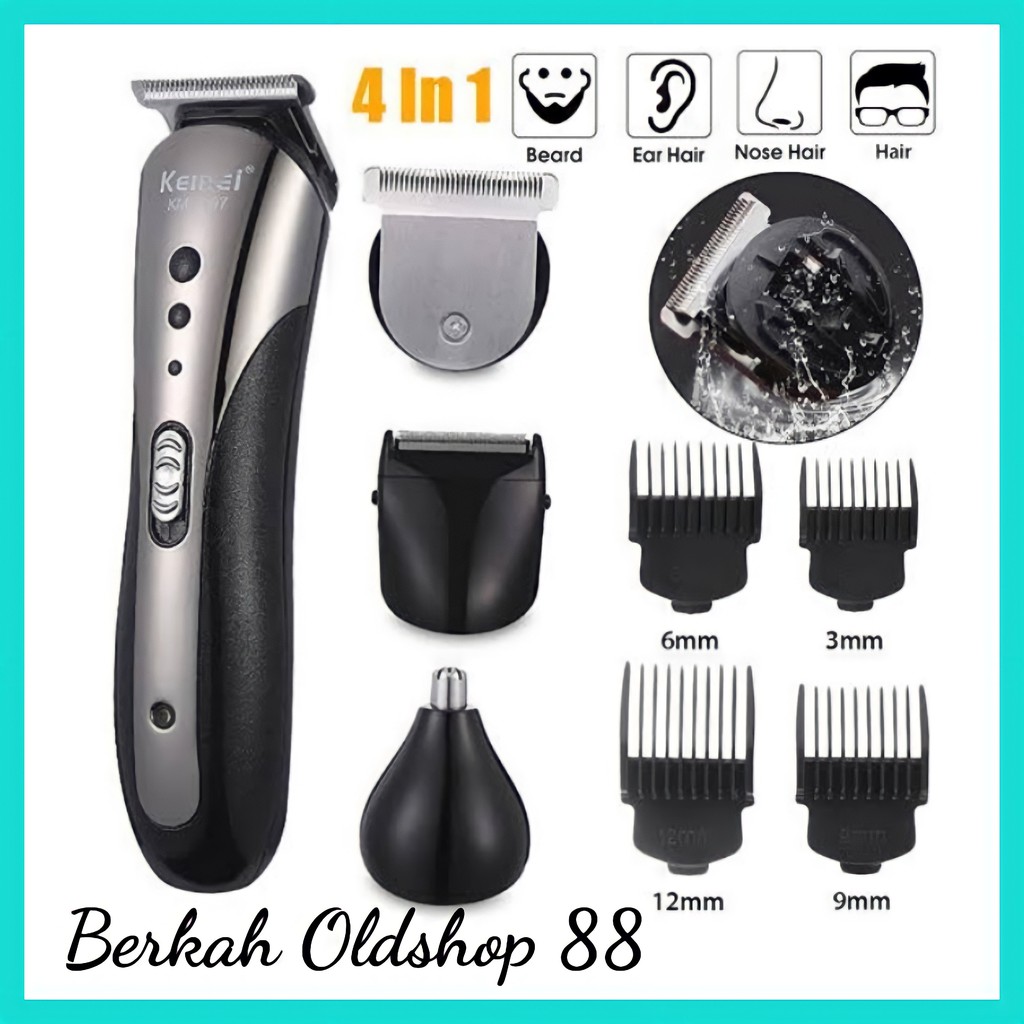 Kemei KM-1407 Alat Cukur Rambut Elektrik Cukur Jenggot Mesin Potong Rambut Hair Clipper Alat Potong Rambut Cliper Rambut Cordless Professional Pemotong Rambut Hair