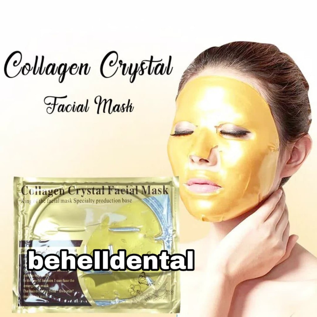 GOLD BIO COLLAGEN FACIAL MASK/MASKER TOPENG/CRYSTAL COLLAGEN FACIAL MASK/MASKER TOPENG EMAS COLLAGEN