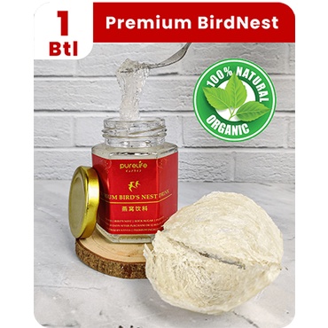 

Sarang Burung Walet Premium PureLife Birdnest 100% Asli - 1 Botol