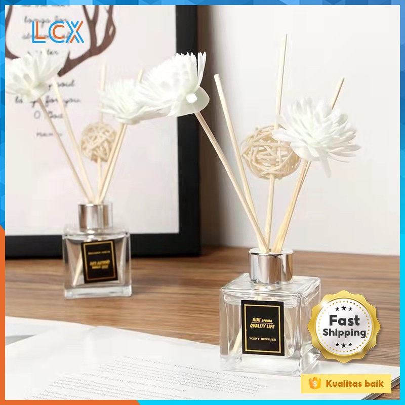 LCX Pengharum Pewangi Ruangan Reed Diffuser Aromaterapi Stick Ruangan Aromaterapi Stik Rattan