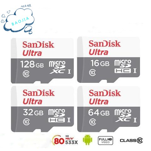 Micro SD Class 10 TF Card Flash Disk USB 16GB 32GB 64GB 128GB SD